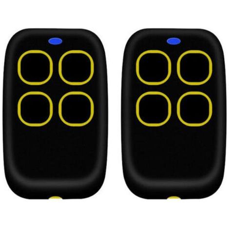 2PCSTélécommande portail universelle 4 en 1, télécommande rolling code universel multifréquence de 250 à 913 mhz. Radiocommande portail programmable version mise à jour avec liste de compa (1/4)