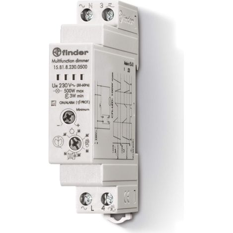 Finder varialuce modulare montaggio su guida 35 mm 500 w 230 v 158182300500 (1/2)