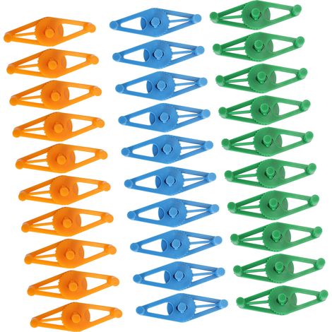 Pinces de formation basse tension, 30 pièces, cintreuses de tiges de plantes en plastique réutilisables et réglables pour le jardinage. (1/5)