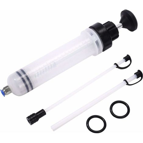 Syringe À Huile - Pompe À Aspiration Manuelle 200 Cc - Pour Huile De Boîte De Vitesses Fluides De Frein Antigel - 1 Pièce (1/5)