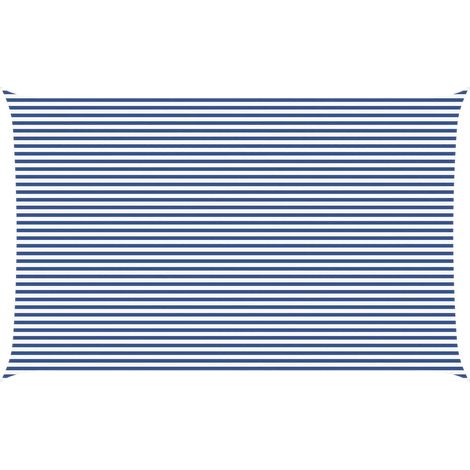 Toldo Vela de Sombra Azul y 8 x 5 m 100% Poliéster Oxford vidaXL