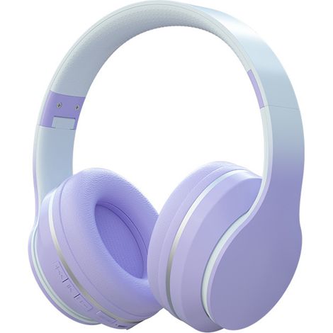 Casque Bluetooth avec microphone intégré et casque stéréo sans fil Hi-Fi pliable avec prise jack 3,5 mm pour cours/réunions en ligne/PC/téléphone/ordinateur (1/5)