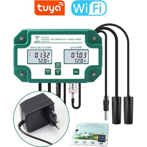 Tuya Tester di Qualità dell'Acqua Smart WiFi 6in1