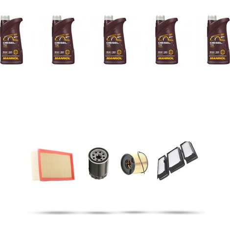 Kit tagliando 4 FILTRI e 5L OLIO compatibile con Citroen Dispatch I 2.0 HDI 69kw dal 2000 (1/5)