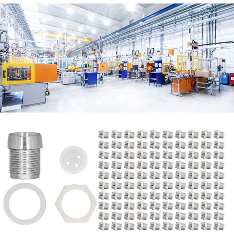 100 ensembles vendus à la fois, douille chromée pour LED de 10 mm, douille pour diode électroluminescente de 10 mm et couvercle de lampe (1/5)