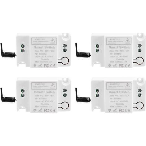 Récepteur de mini-relais 220 V, 1 canal, télécommande sans fil, relais 10 A (1/5)