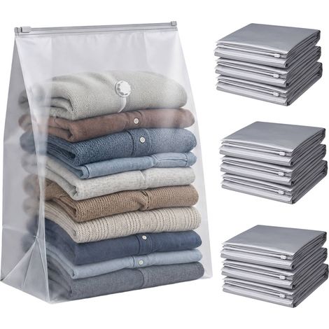 Große graue Vakuumbeutel, 100 x 80 cm, 10er-Packung (1/5)