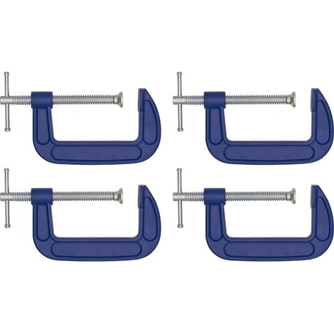 Sealey G-Clamp Set 100mm 4pc AK60044