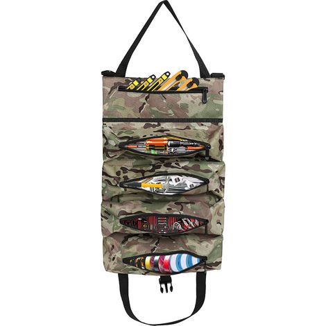 Werkzeugtasche mit Rollen, Werkzeugtasche aus Canvas für Schraubenschlüssel, Mehrzweck-Rolltasche mit 5 Reißverschlusstaschen, ideal für