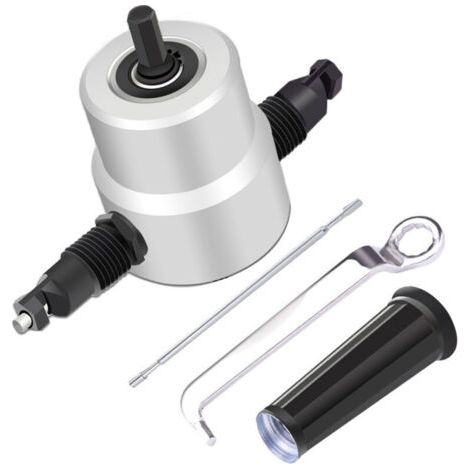 YT-160A coupe-grignoteuse à double tête avec boîte en métal accessoire de perceuse coupe-tôle (1/5)