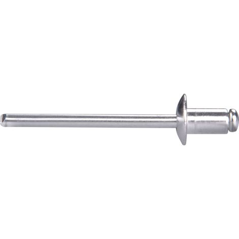 EXTOL PREMIUM Aluminium-Blindnieten, Satz mit 1000 Stück, O 4,0 x 6,4 mm Flachkopf 8813851 (1/3)