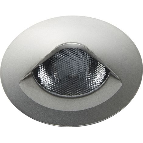 Sol encastré 1 d'émission PUSSA IP67 LED SMD 4W 320lm CRI90 3000K Gris (1/2)