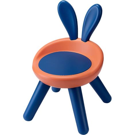 Chaise à Dossier pour Garçon Et Filles Orange Tabouret Anti Chute en Plastique Léger Ergonomique Et Stable pour Bébé Et Tout Petit (1/4)