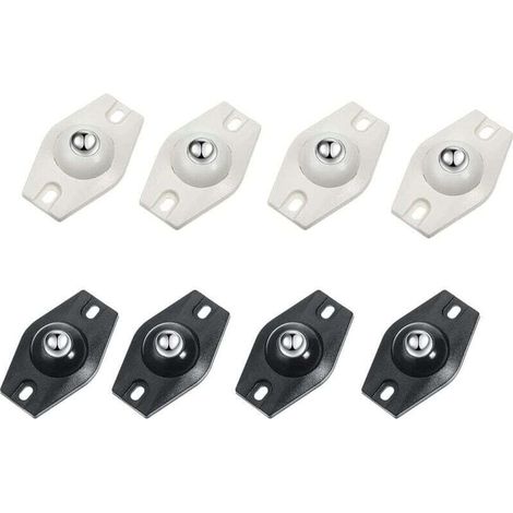 ruedas giratorias autoadhesivas de 360 grados, mini ruedas giratorias de acero, adecuadas para diversas cajas de almacenamiento, muebles pequeños y cubos de basura - Crezuo