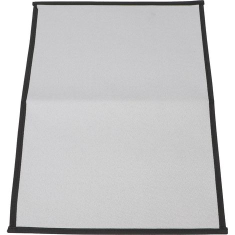 Tapis de gril pour patios et cours en tissu de fibre de verre ignifuge, tapis de foyer pliable résistant à la chaleur carré (M) (1/5)