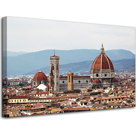 Leinwandgemälde Architektur von Florenz 80 x 50 cm
