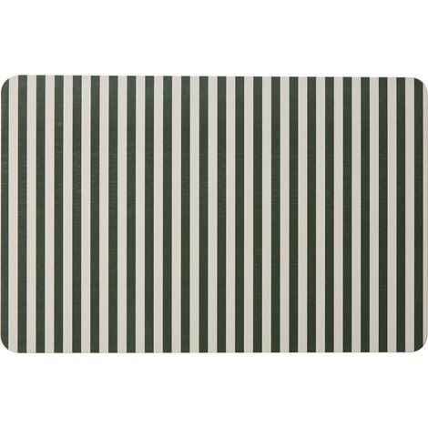 Tapis de bain diatomite à rayures 39x60cm