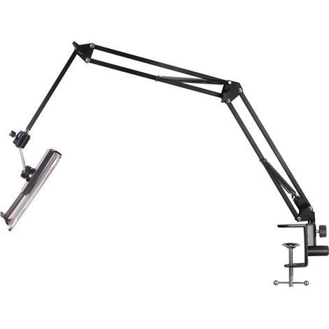 Support Tablette Lit - Bras Aluminium Rotation 360 Degrés - Compatible Écran 4.5-12.9 Pouces - Pour Chevet Et Bureau (1/5)