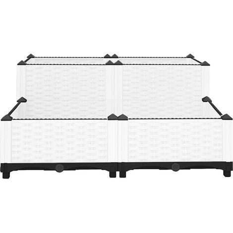 Maison Exclusive - Fioriera Rialzata 80x80x38 cm in Polipropilene (1/5)