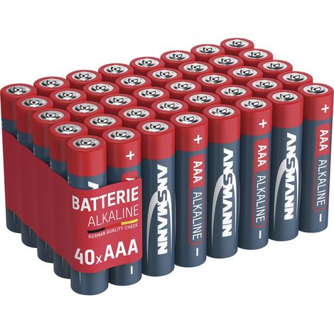 Ansmann Batterie Micro LR03 AAA 1,5V Alkaline Red 40 Stück (1/5)