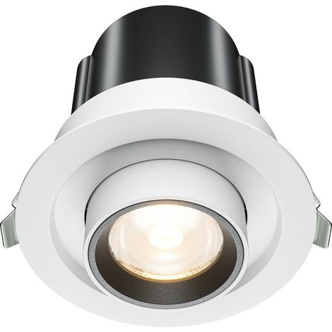 Maytoni Hidden Faretto da incasso rotondo bianco 3000K 780lm (1/2)