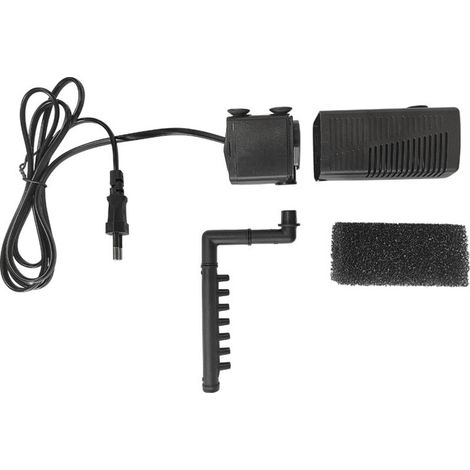 Pompe submersible combinée trois en un, filtre silencieux, pompe à oxygène pour aquarium, pluie artificielle, pompe à eau pour tortue, humidificateur pour bac à paysage (1/2)
