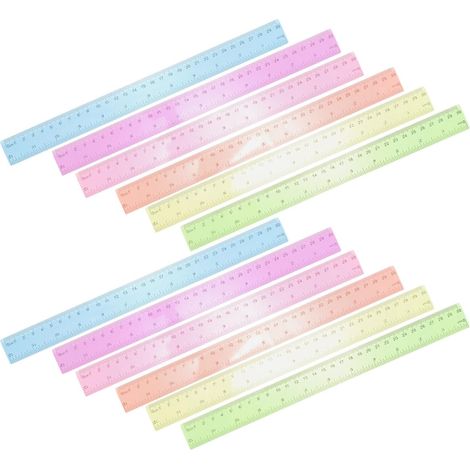 BESTonZON Règles en plastique transparent idéales pour mesurer (1/5)
