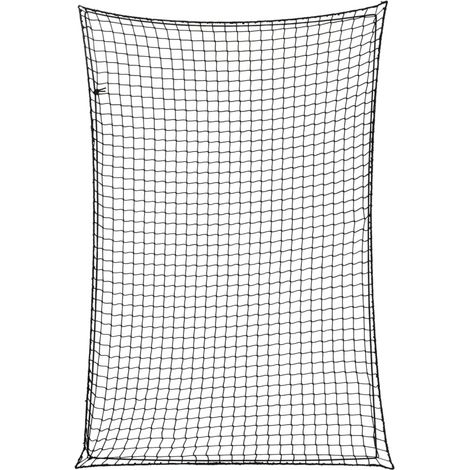 Anhängernetz mit Gummiseil Schwarz 2,2x1,5 m PP