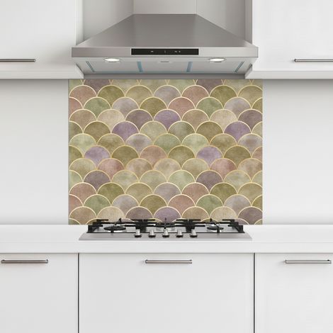 CRÉDENCE CUISINE Doux - Doré - Coloré 80x60 cm