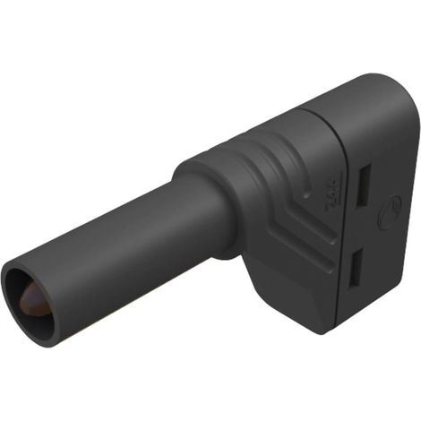 Fiche banane mâle de sécurité Ø de la broche: 4 mm Hirschmann Test & Measurement LAS S W 934098100 noir 1 pc(s)