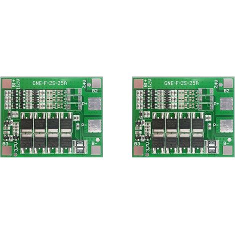 2X 3S 12V 25A Protection Board BMS Chargeur de Batterie au Lithium avec Batterie D'Alimentation Enhance PCB Protection Board