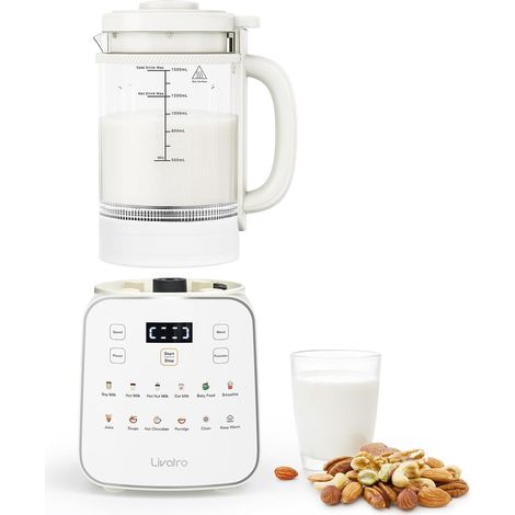Machine à lait végétal 1,5 L 12-en-1,préparateur de lait de soja automatique,design détachable,lait d’amande/avoine (1/5)