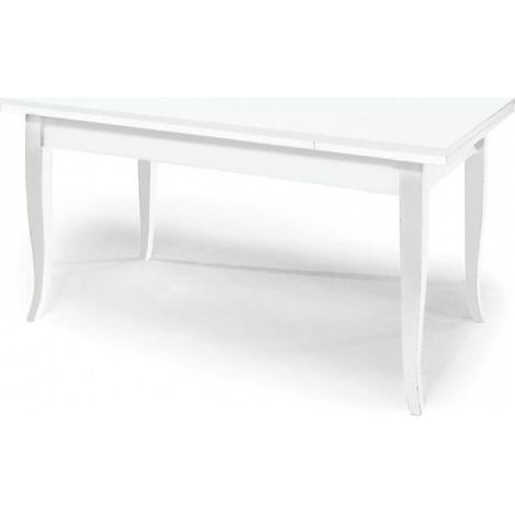 Tavolo Legno Rettangolare 180x90 Allungabile Bianco Dimensione Tavoli: 180 x 90