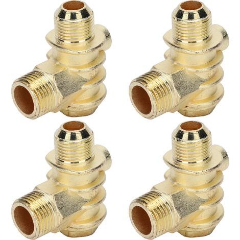 4 Pièces Outils de Clapet Anti-retour de Compresseur d'air Accessoires Pneumatiques Tube Métallique en Alliage de Zinc Vanne 1 Voie 1 Matériau en Alliage de Zinc Raccord Clapets (1/5)