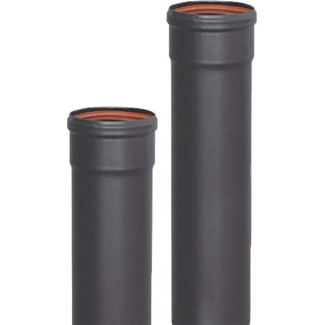 Tubo smaltato M-H 850°C- Ø80 mm - 0,50 metri per conduzione fumi di stufe e caminetti a pellet