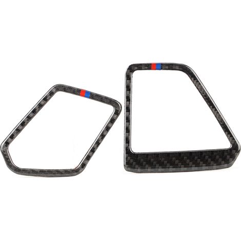 2 Pièces Ensemble Volant à Gauche Fibre de Carbone Couvercle Aérateur Tableau de Bord Compatible Série 3 G20 325 330 335 19-20 (1/5)