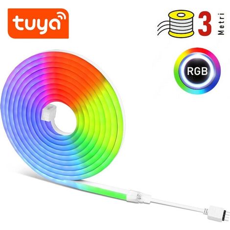 Xanlite - Striscia LED 3m multicolore RGB - USB con Telecomando - Flessibile e Sezionabile - LSBN3RVBEX