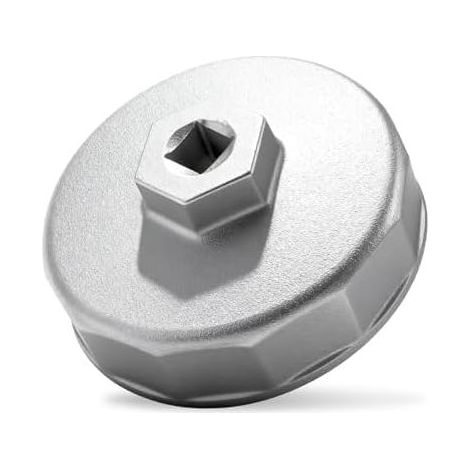 Ölfilterschlüsselkappe – 74 mm, 3/8"-Antrieb, 14 Nuten, Werkzeug aus Aluminiumlegierung. Kompatibel mit Volkswagen, Audi, Mercedes-Benz, Porsche, Ford und Mazda. (1/5)