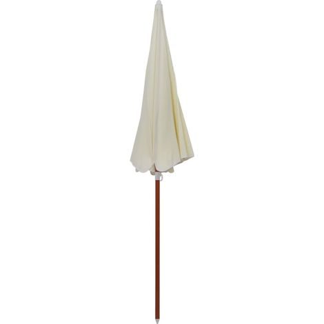 Parasol de jardin avec mât en acier 240 cm Sable (1/5)