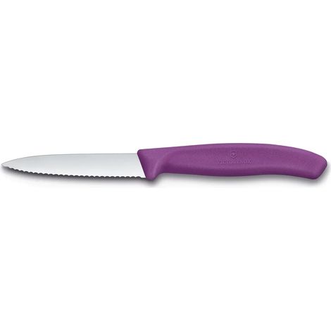 Coltelli da tavola Victorinox Spelucchino Lama Seghettata 8cm  Viola