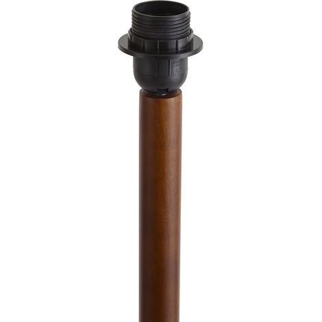 QAZQA Japandi Floor Lamp Walnut Wood Without Shade 133cm - Mels (1/5)