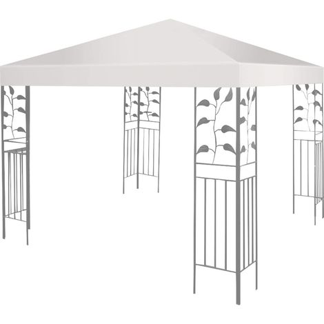 GOPLUS Toile de Pavillon Tonnelle Toile de Rechange pour Tonnelle de Jardin pour Pavillon de Jardin 300 x 300 CM Beige (1/5)