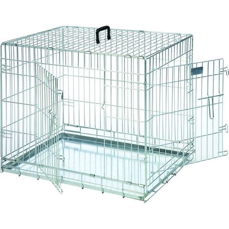 Karlie flamingo gabbia per cani in metallo galvanizzato 4/5 mm 109x70x76 cm (1/2)