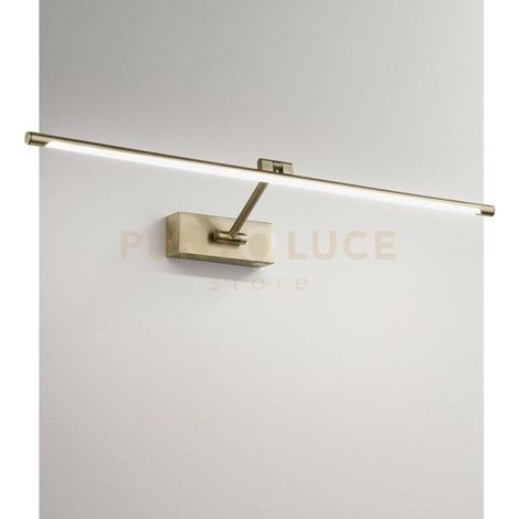 Lampada a Parete GAP453N Gealuce in Metallo Finitura Brunito, LED 10W, 525lm, 4000K, Luce Indiretta, Ideale per Illuminazione Interni - Gealuce