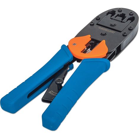 INTELLINET 211048 PINCE À SERTIR NOIR, BLEU, ORANGE (1/4)