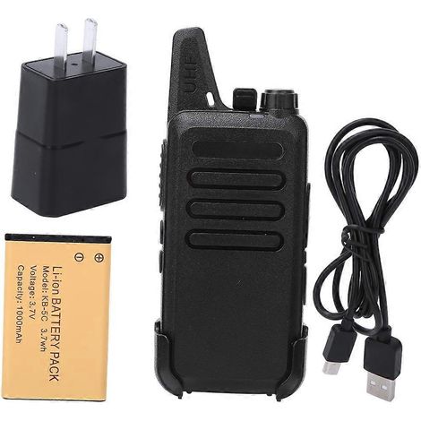 Talkie-walkie 5W portatif radio bidirectionnelle rechargeable pour usage civil longue portée (1/5)