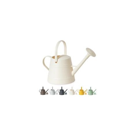 Gießkanne (3,8 Liter), geeignet zum Gießen von Zimmer- und Gartenpflanzen, mit ergonomischem und tragbarem Griff (Weiß) - Crezuo