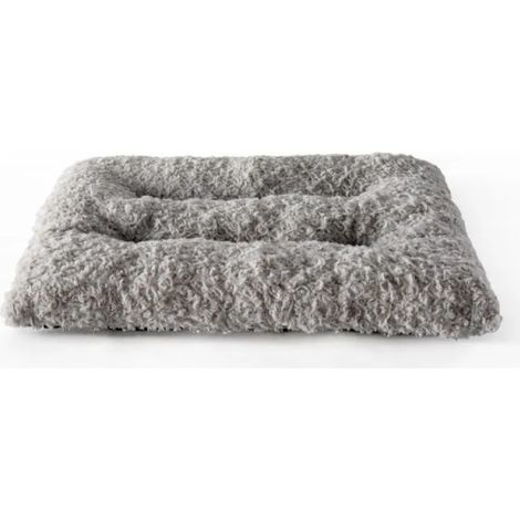 Matelas lavable pour animaux, 1 pièce, 90 × 65 × 5 cm, gris, peluche pour chien et chat (1/5)
