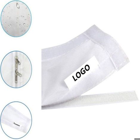 Kit Calfeutrage Fenêtre - Tissu 4 M - Compatible Climatiseur Mobile Et Sèche-Linge - Blanc (1/5)