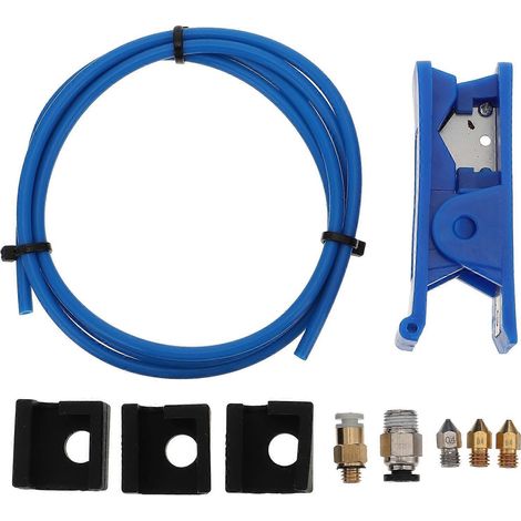 1 Set 3D-Druckerteile Silikongehäuse Schlauchschneider Extruderdüse PTFE-Schlauch-13X10CM (1/3)